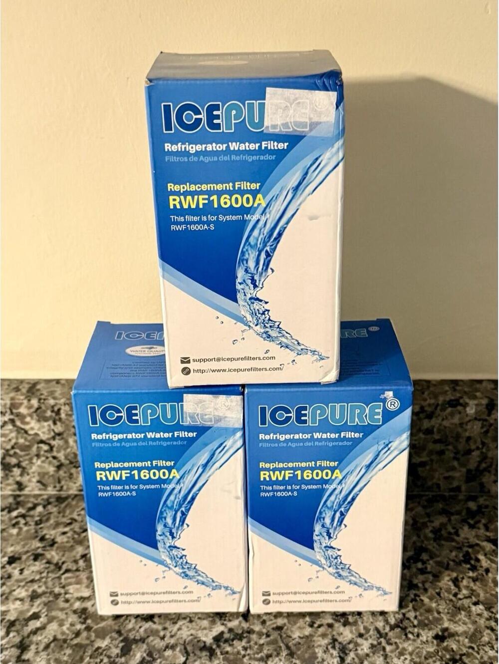 Icepure Refrigerator Water Filter RWF1600A 3 Pack